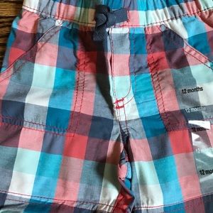 baby boy tartan shorts